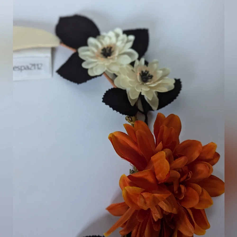 Target Bullseye Playground Summerween Moon Wreath Black Orange Halloween Flower